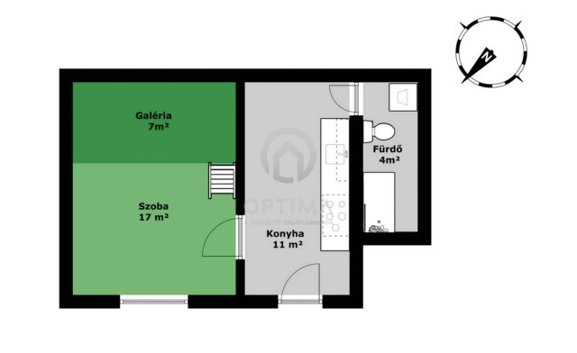 Eladó téglalakás, Budapesten, X. kerületben 35 M Ft, 1 szobás
