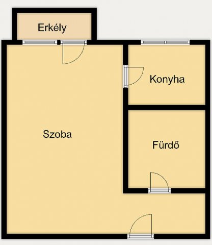 Eladó panellakás, Budapesten, III. kerületben 46.5 M Ft, 1 szobás