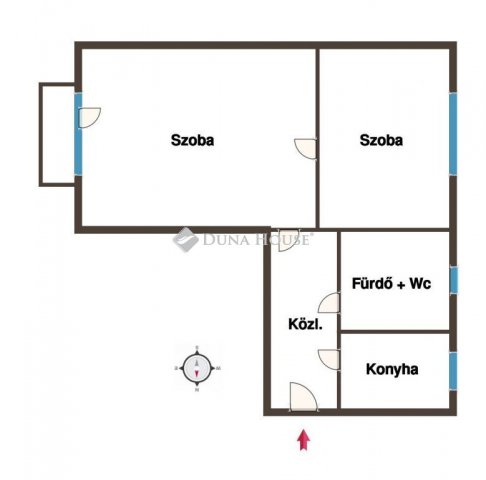 Eladó téglalakás, Debrecenben 55 M Ft, 2 szobás