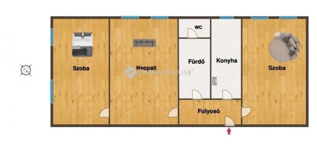 Eladó téglalakás, Kecskeméten 46 M Ft, 3 szobás