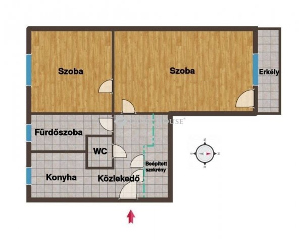 Eladó téglalakás, Kecskeméten 49.9 M Ft, 2 szobás