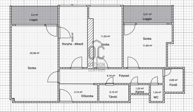 Eladó panellakás, Budapesten, II. kerületben 97.5 M Ft, 3 szobás