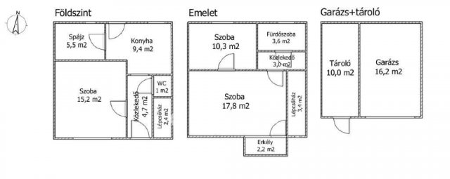 Eladó téglalakás, Csongrádon 32.9 M Ft, 2+1 szobás
