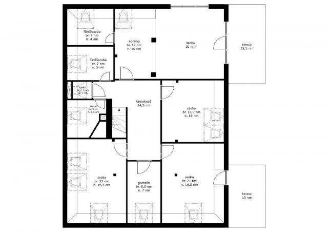Eladó családi ház, Szadán 165 M Ft, 6+2 szobás