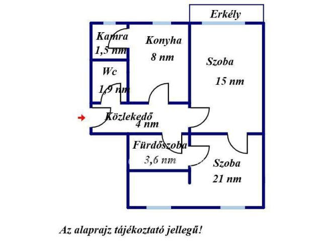 Eladó téglalakás, Jászberényben 29.5 M Ft, 2 szobás