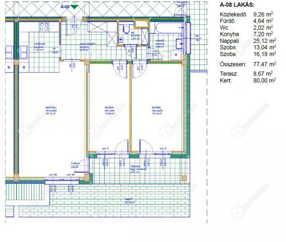 Eladó téglalakás, Miskolcon 78.4 M Ft, 3 szobás
