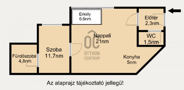 Eladó téglalakás, Budapesten, VI. kerületben 85.9 M Ft, 2 szobás