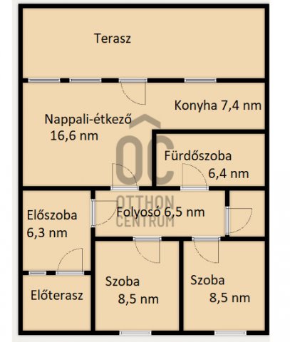 Eladó ikerház, Tápiószelén 33 M Ft, 3 szobás