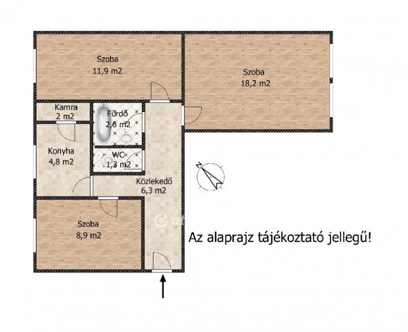 Eladó panellakás, Szegeden 49.9 M Ft, 2+1 szobás