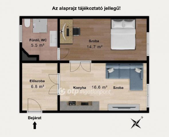 Eladó téglalakás, Budapesten, VI. kerületben 65 M Ft, 2 szobás
