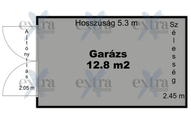 Eladó garázs, Szegeden 11.9 M Ft, 1 szobás / költözzbe.hu