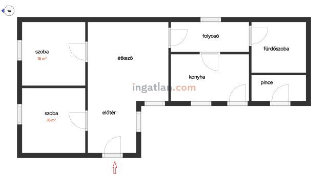 Eladó családi ház, Napkoron 29.9 M Ft, 2 szobás