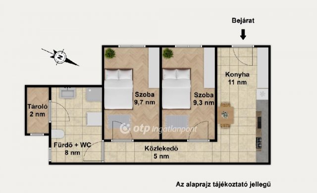 Eladó téglalakás, Budapesten, VI. kerületben 78 M Ft, 2 szobás