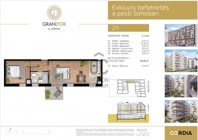 Eladó téglalakás, Budapesten, VII. kerületben 127.5 M Ft