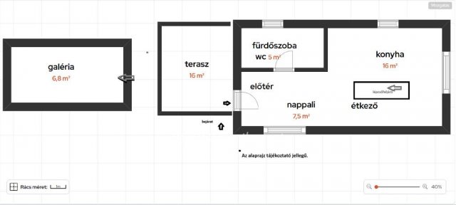 Eladó nyaraló, Tószegen 17.5 M Ft, 1 szobás