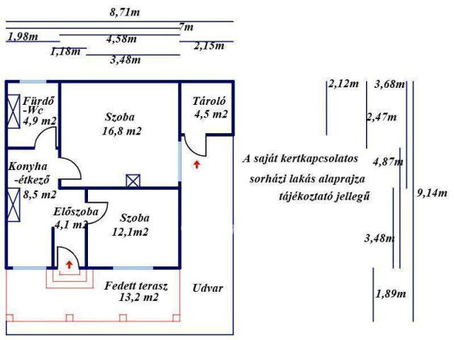 Eladó téglalakás, Cegléden 27.5 M Ft, 2 szobás