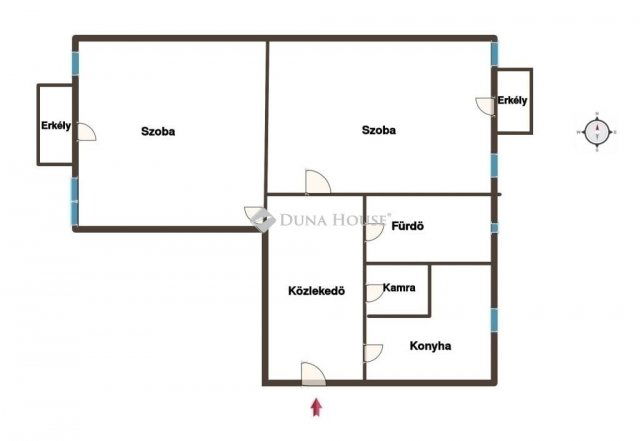 Eladó téglalakás, Kecskeméten 57.5 M Ft, 2 szobás