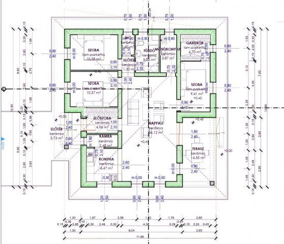 Eladó családi ház, Debrecenben 130 M Ft, 4 szobás