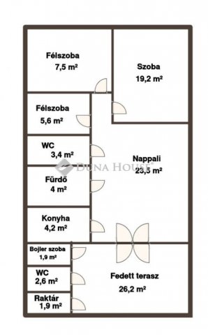 Eladó családi ház, Szarvason 55 M Ft, 2+2 szobás