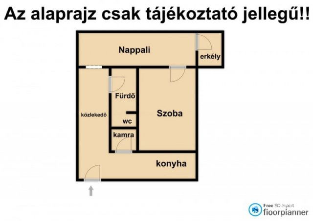 Eladó téglalakás, Szegeden 46.5 M Ft, 1+1 szobás