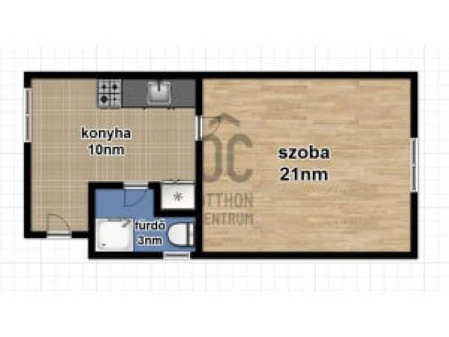 Eladó téglalakás, Budapesten, IX. kerületben 39.9 M Ft, 1 szobás