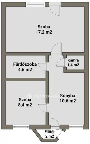 Eladó téglalakás, Kisvárdán 37.5 M Ft, 1+1 szobás