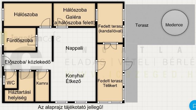 Eladó családi ház, Zsombón 119.9 M Ft, 3 szobás
