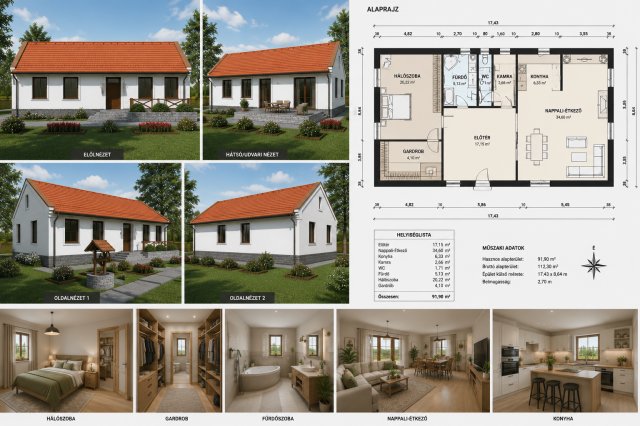 Eladó családi ház, Keléden 4.3 M Ft, 2 szobás