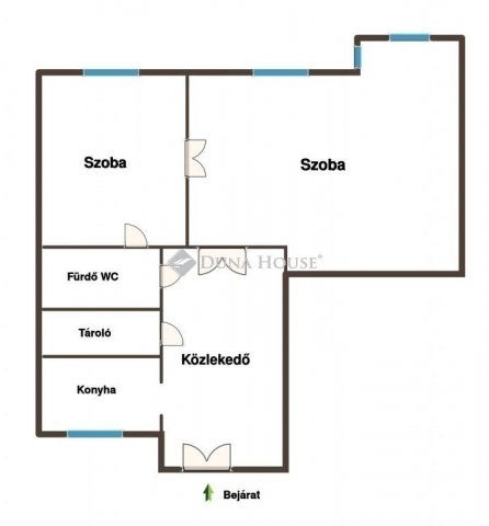 Eladó téglalakás, Budapesten, VI. kerületben 99.9 M Ft, 2 szobás