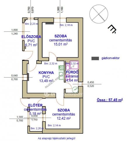 Eladó családi ház, Tiszafüreden 17 M Ft, 2 szobás