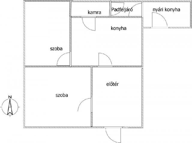 Eladó családi ház, Szamossályin 6 M Ft, 2 szobás