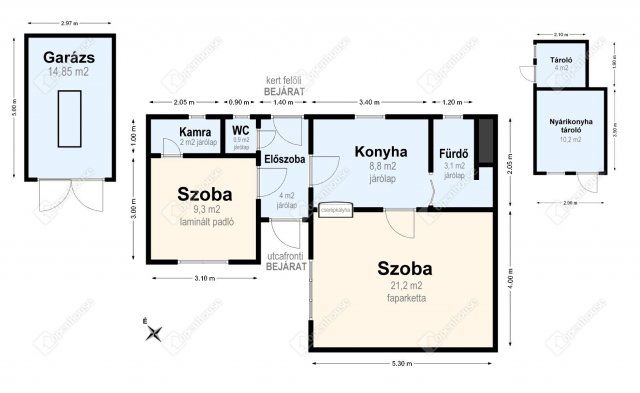 Eladó családi ház, Miskolcon 17.99 M Ft, 2 szobás