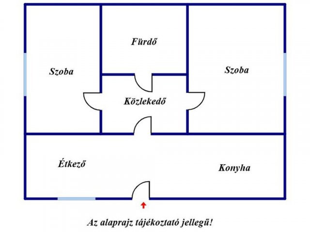 Eladó téglalakás, Szegeden 62.6 M Ft, 2 szobás
