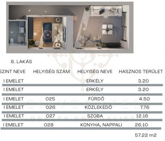 Eladó téglalakás, Balatonlelleén 68.5 M Ft, 2 szobás