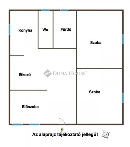 Eladó családi ház, Dánszentmiklóson 21.5 M Ft, 2 szobás