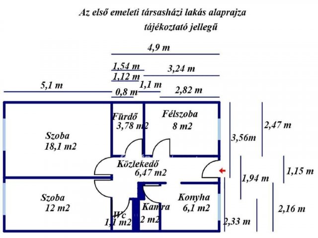 Eladó téglalakás, Tiszakécskén 31.99 M Ft, 2 szobás
