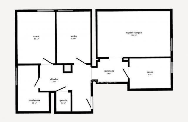 Eladó téglalakás, Miskolcon 39.9 M Ft, 2+1 szobás