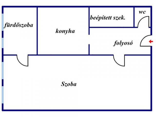 Eladó téglalakás, Debrecenben 40.5 M Ft, 1 szobás