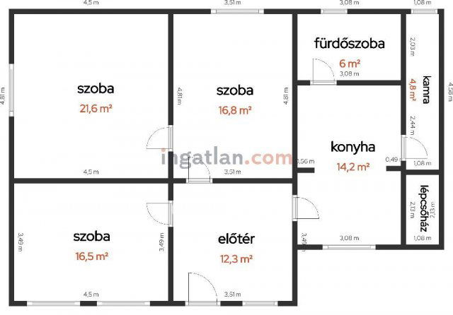 Eladó mezogazdasagi ingatlan, Imrehegyen 8.9 M Ft, 3 szobás