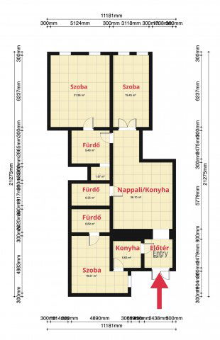 Eladó téglalakás, Budapesten, VII. kerületben, Erzsébet körúton
