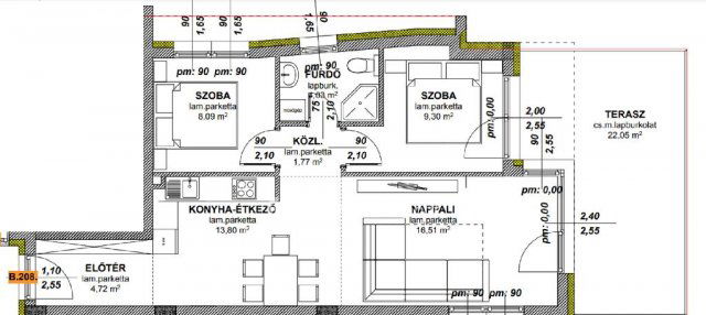 Eladó téglalakás, Fonyódon 74 M Ft, 1+2 szobás