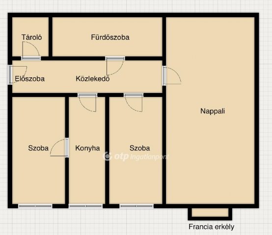 Eladó téglalakás, Miskolcon 34.99 M Ft, 3 szobás
