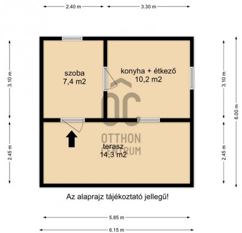 Eladó nyaraló, Nagykanizsán 4.99 M Ft, 1 szobás