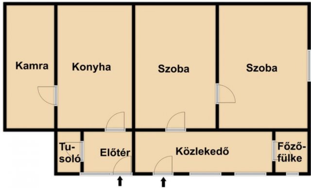 Eladó családi ház, Hosszúpályin 11 M Ft, 2 szobás