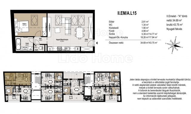 Eladó téglalakás, Mosonmagyaróváron 50.1 M Ft, 2 szobás