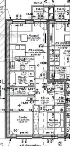 Eladó téglalakás, Budapesten, IV. kerületben 98.9 M Ft, 3 szobás