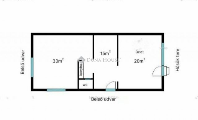 Eladó üzlethelyiség, Esztergomban 35 M Ft, 2 szobás
