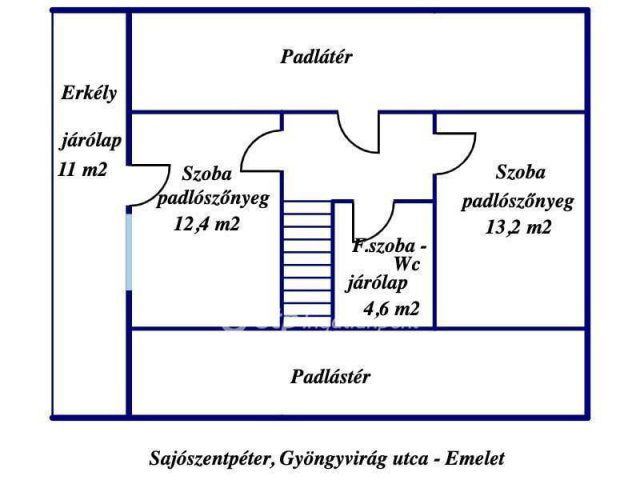 Eladó családi ház, Sajószentpéteren 45 M Ft, 4 szobás