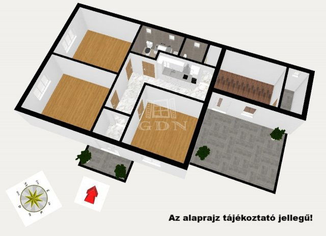 Eladó családi ház, Sülysápon 56.5 M Ft, 4 szobás