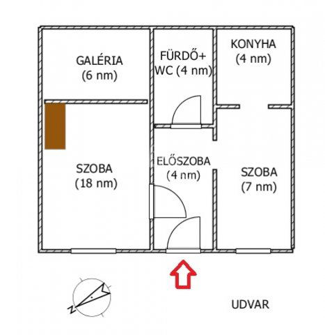 Eladó téglalakás, Budapesten, VI. kerületben 63.9 M Ft